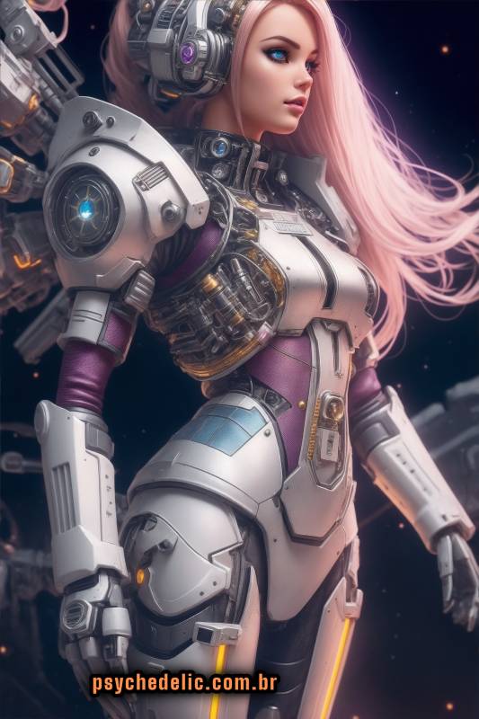 Barbie Doll Professions - A cyborg barbie girl in a steampunk world space suit - Image Copyright: contato@agideia.com.br