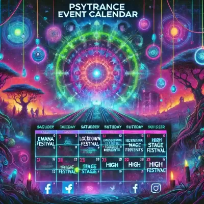 Calendário de festas rave e pvt - Calendário de Festas Rave e PVT - Psy Brasil - Image Copyright: contato@agideia.com.br